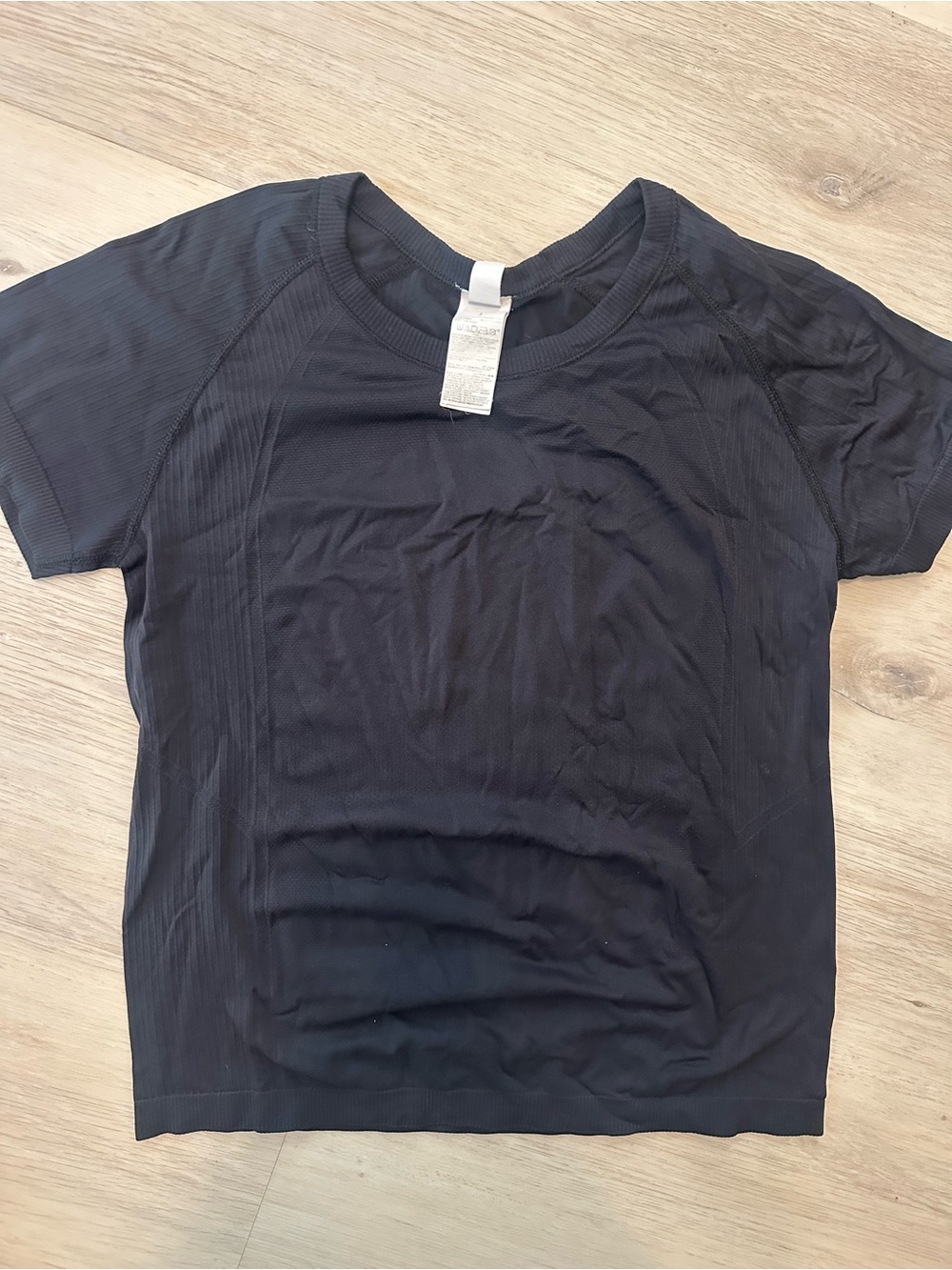 Black Women's Short-Sleeve Performance Top